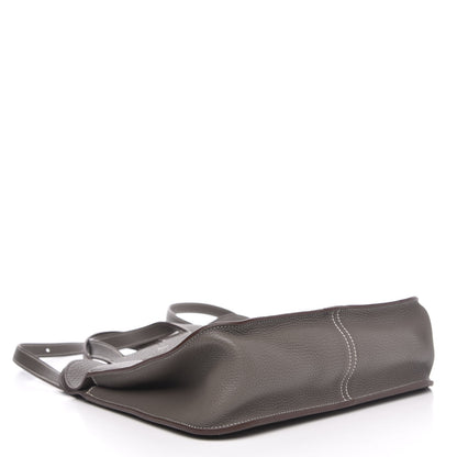 Hermes Taurillon Clemence Halzan 31 GM Etain 6 of 12