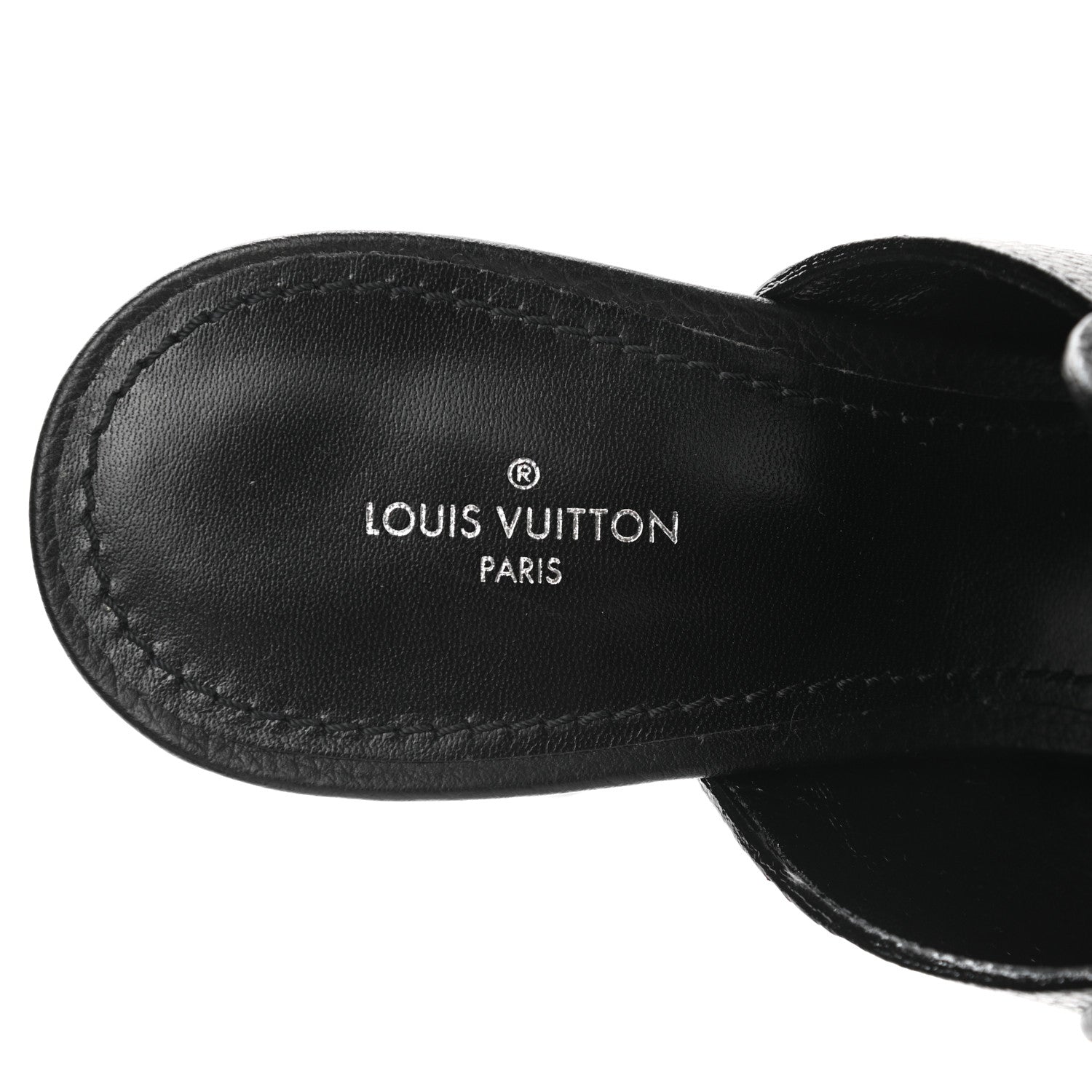 Louis Vuitton Calfskin Indiana Mule 39.5 Black 6 of 11