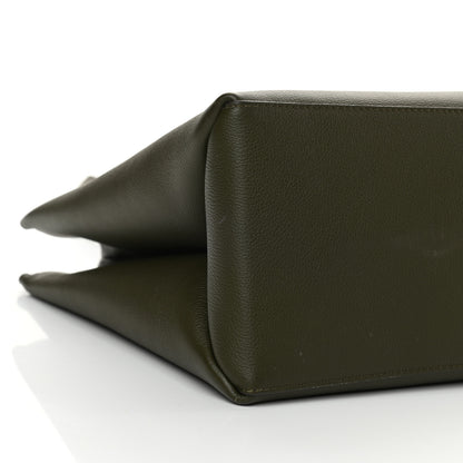 Louis Vuitton Grained Calfskin Lockme Shopper Kaki 9 of 12