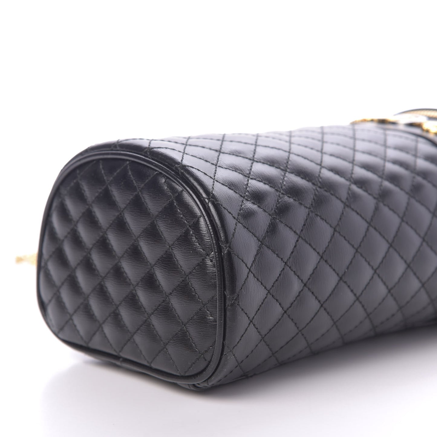 Calfskin Trapuntata Zumi Belt Bag Black