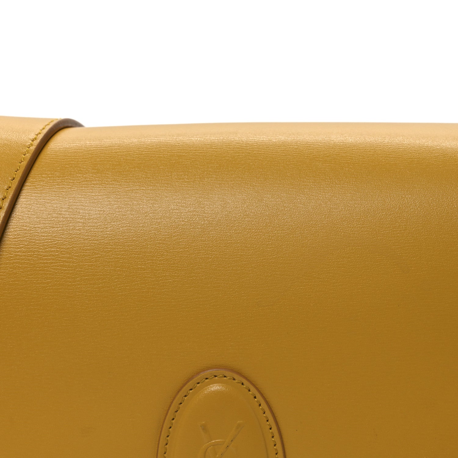 Saint Laurent Calfskin Le 61 Shoulder Bag Yellow 7 of 10