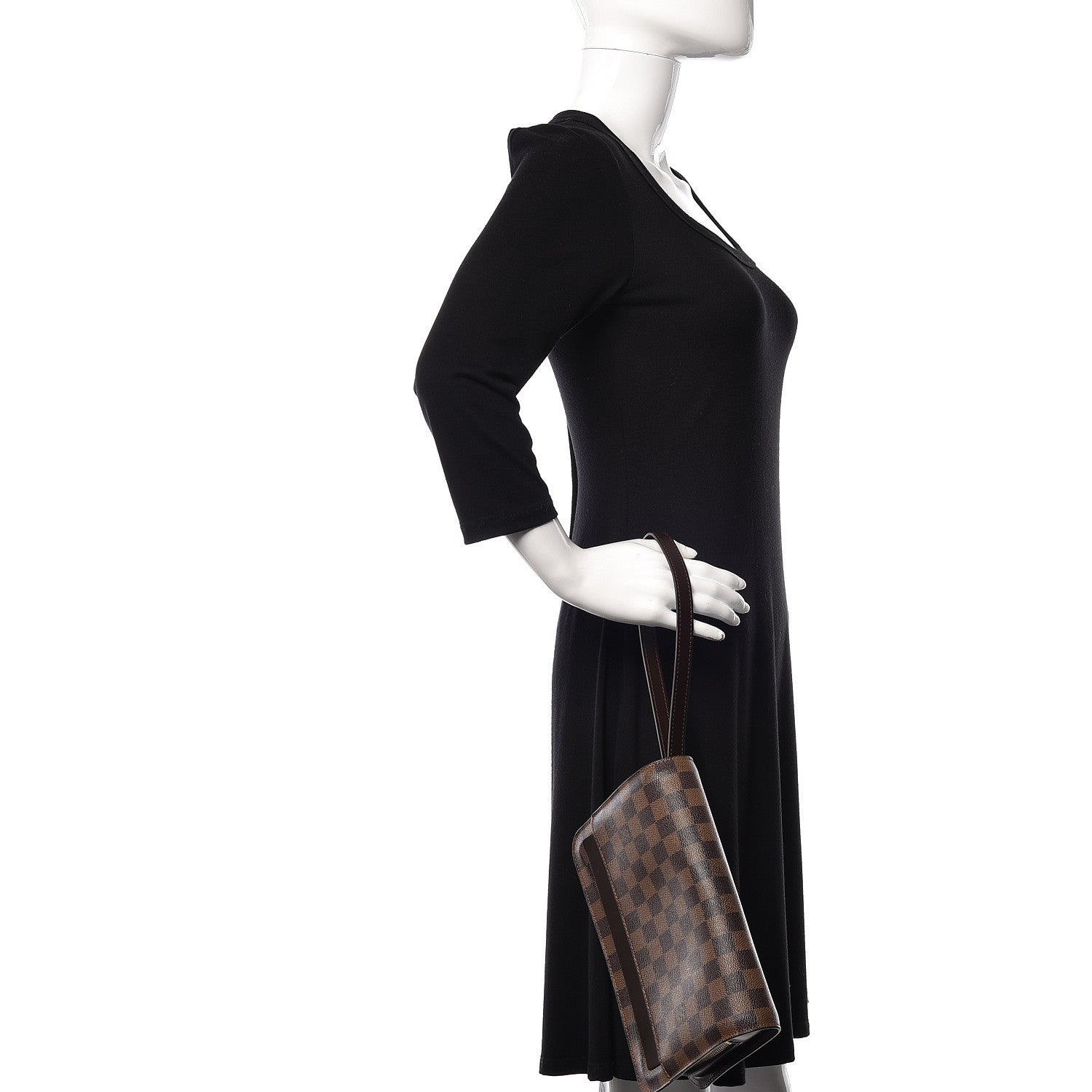 Louis Vuitton Damier Ebene Pochette Saint Louis Clutch 2 of 9