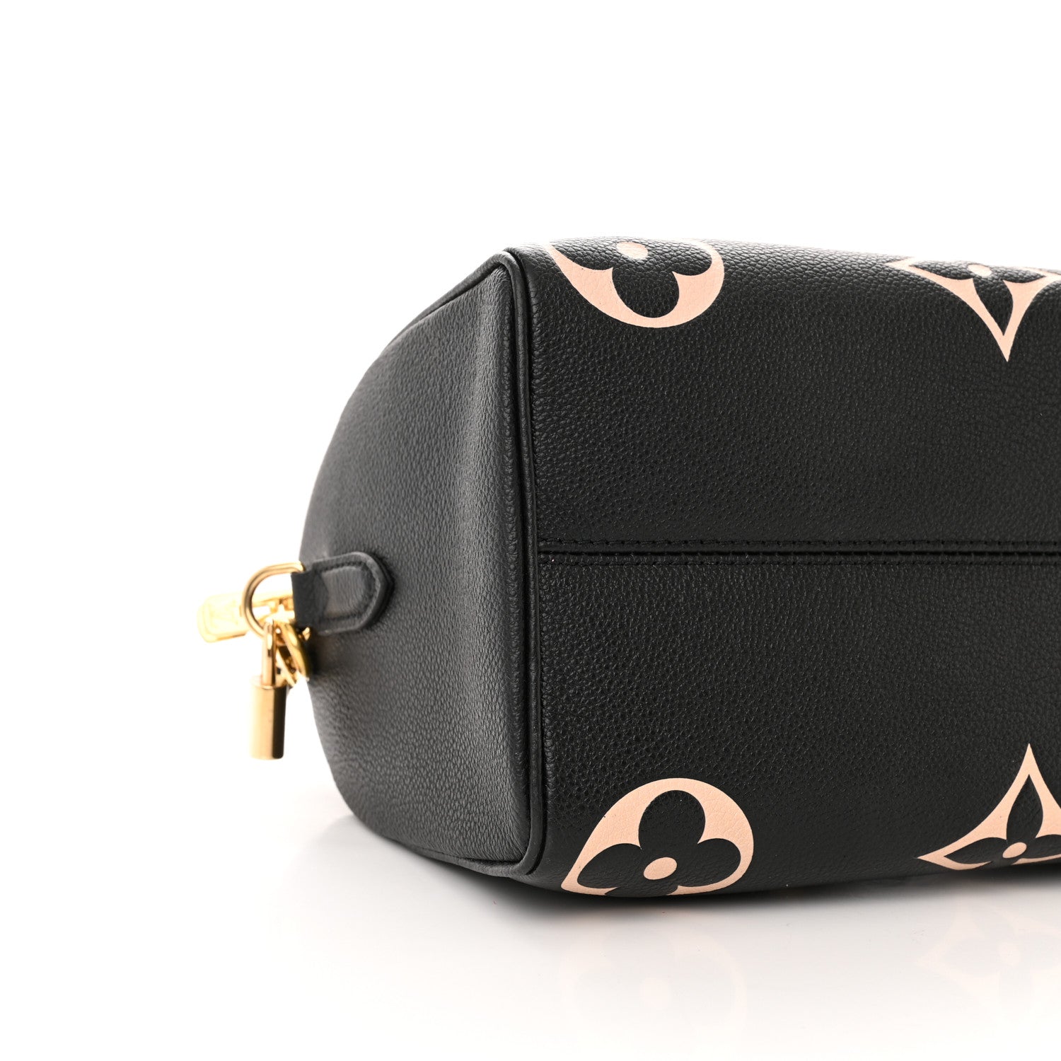 Louis Vuitton Empreinte Monogram Giant Speedy Bandouliere 25 Black Beige 8 of 9