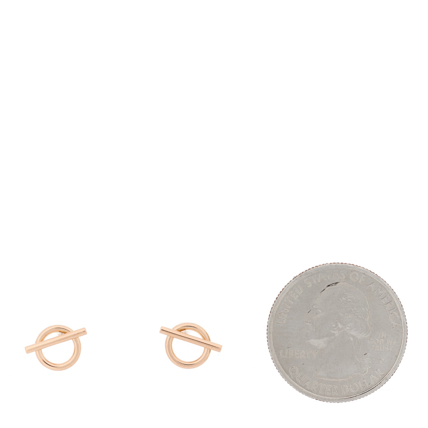 Hermes 18K Rose Gold PM Echappee Earrings 2 of 6