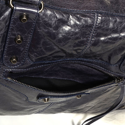 Balenciaga Chevre Classic Hardware Weekender Ink 10 of 11