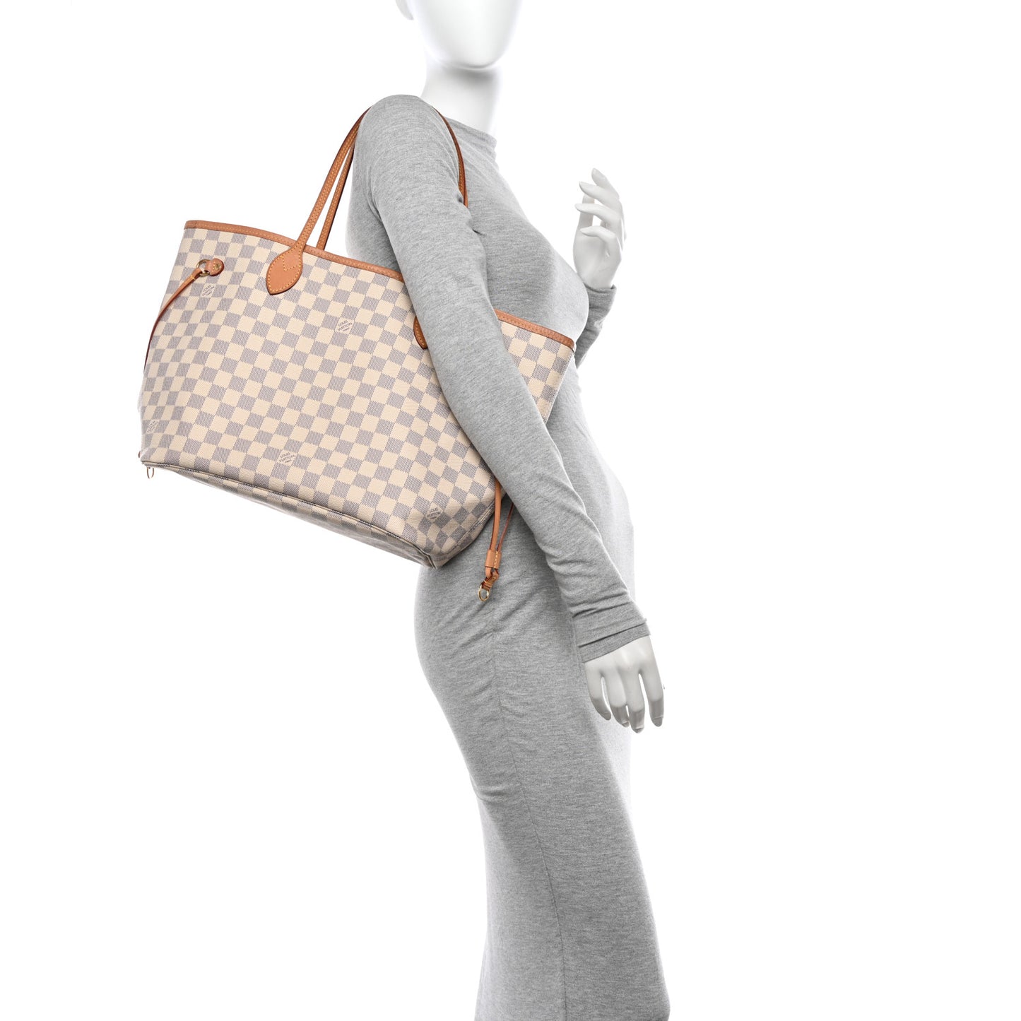 Damier Azur Neo Neverfull MM Rose Ballerine