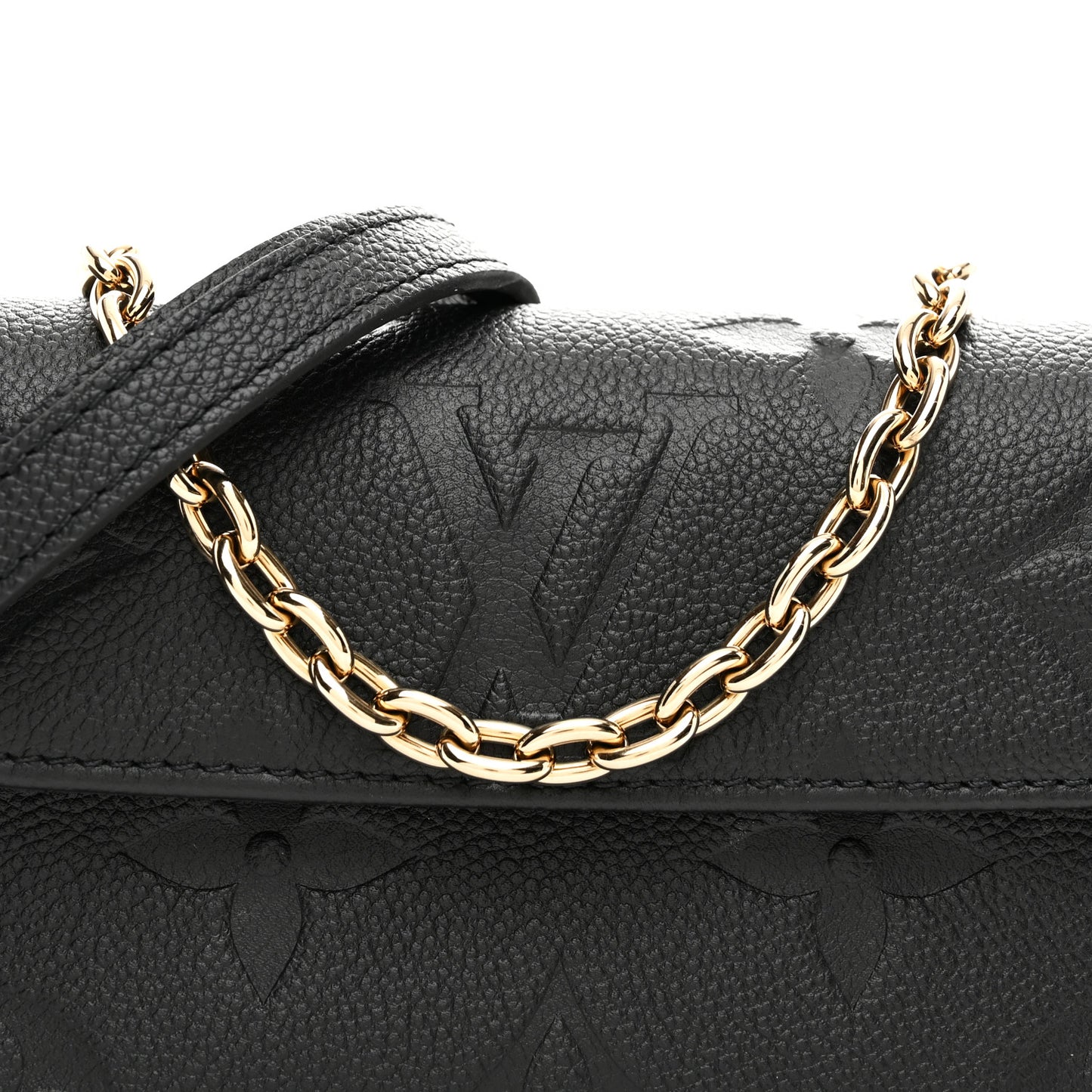 Empreinte Monogram Giant Ivy Wallet On Chain Black