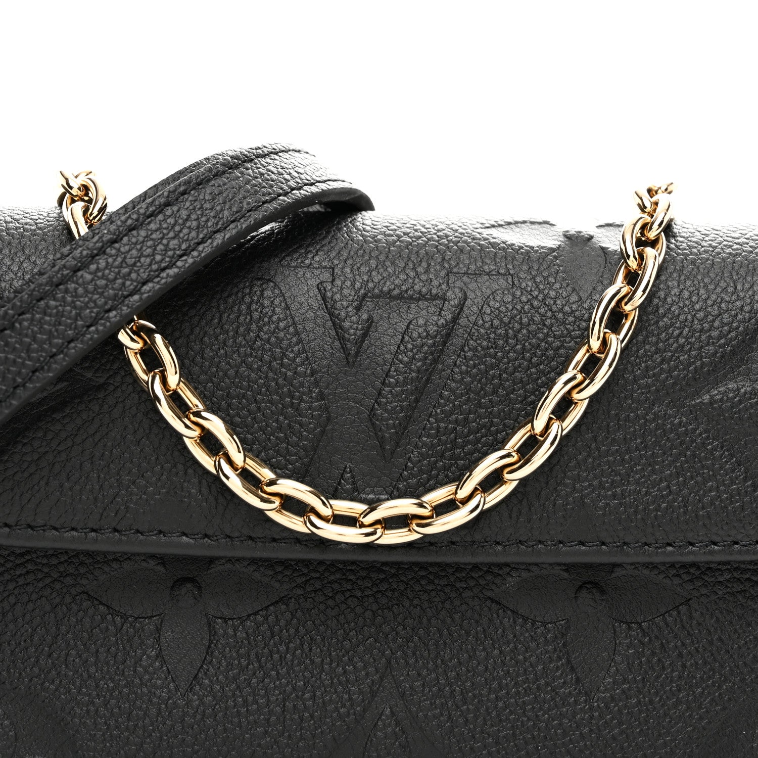 Louis Vuitton Empreinte Monogram Giant Ivy Wallet On Chain Black 7 of 10
