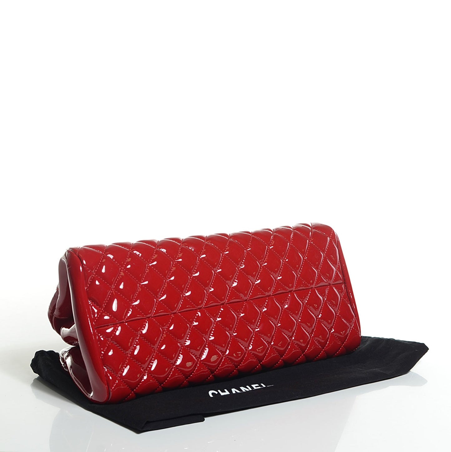 Patent Quilted Medium Just Mademoiselle Red