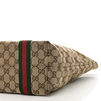 Gucci GG Monogram Web Jolicoeur Vertical Shopping Tote Off White 10 of 11