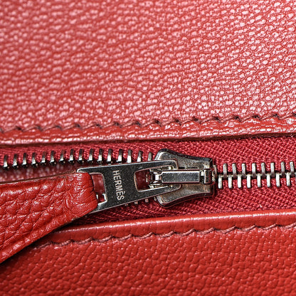 Hermes Togo Birkin 35 Rouge Casaque 16 of 42