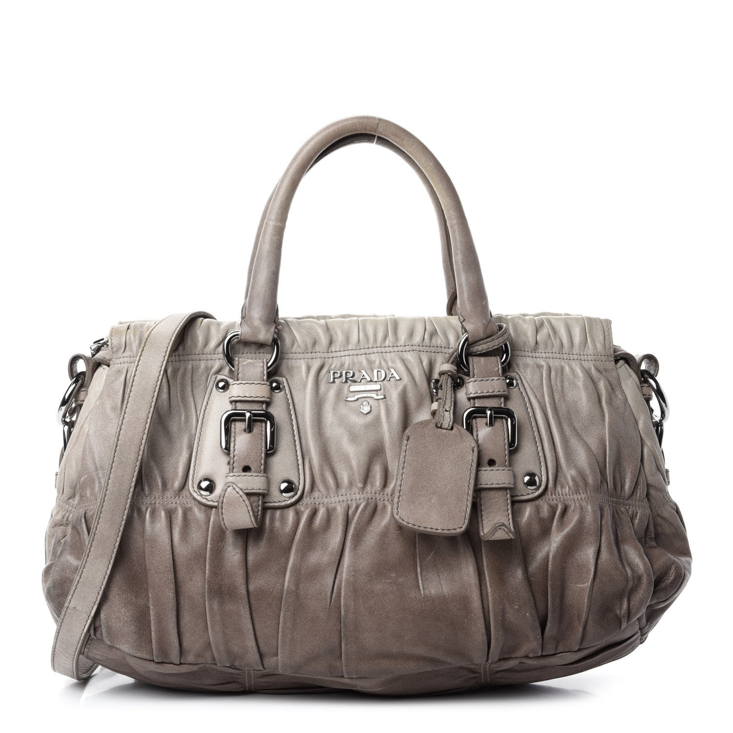 Prada Nappa Gaufre Shopping Satchel Sfumato 1 of 11