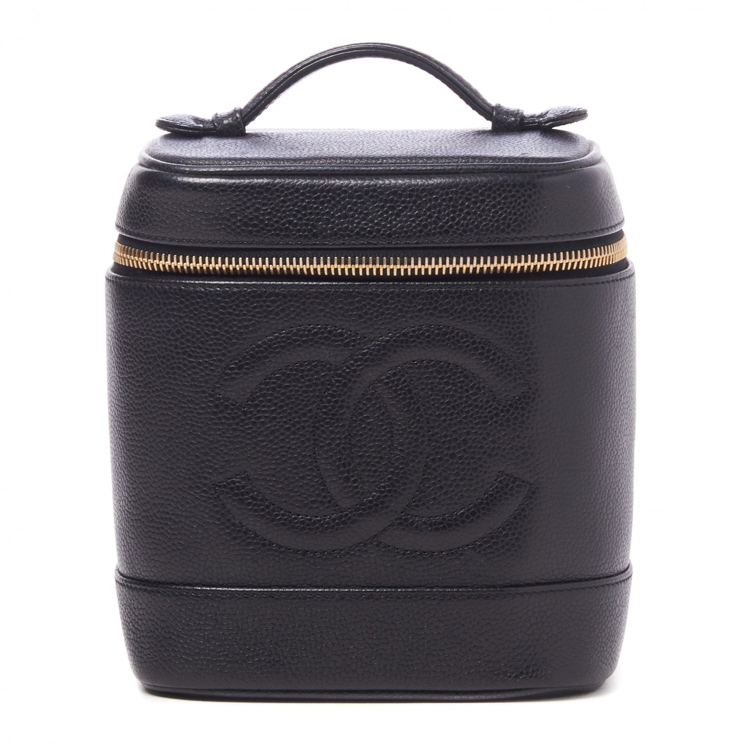 Chanel Caviar Vanity Cosmetic Case Black 1 of 9
