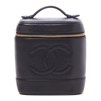 Chanel Caviar Vanity Cosmetic Case Black 1 of 9