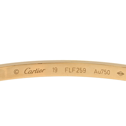 Cartier 18K Yellow Gold Small LOVE Bracelet 19 3 of 5