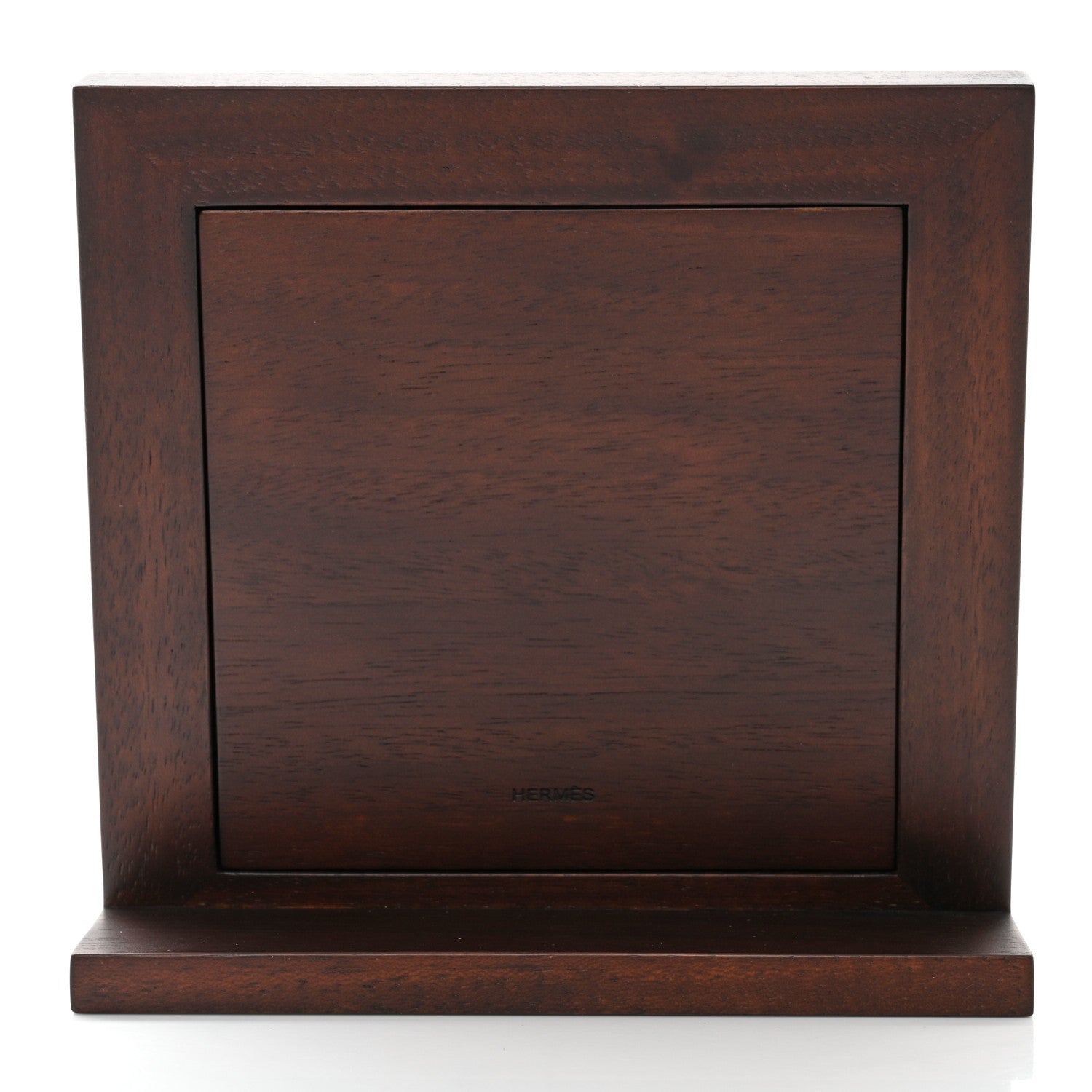 Hermes Mahogany Wood Smooth Taurillon Pleiade Small Picture Frame Ebene 4 of 7