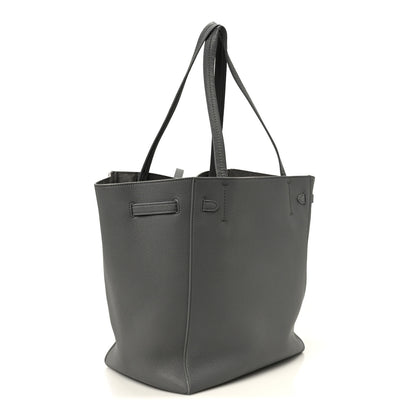 Celine Soft Grained Calfskin Small Belt Cabas Phantom Grey 3 of 11