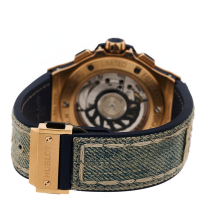 Hublot 18K Rose Gold Rubber Diamond 41mm Big Bang Jeans Automatic Watch 341.PL.2780.NR.1204 5 of 6