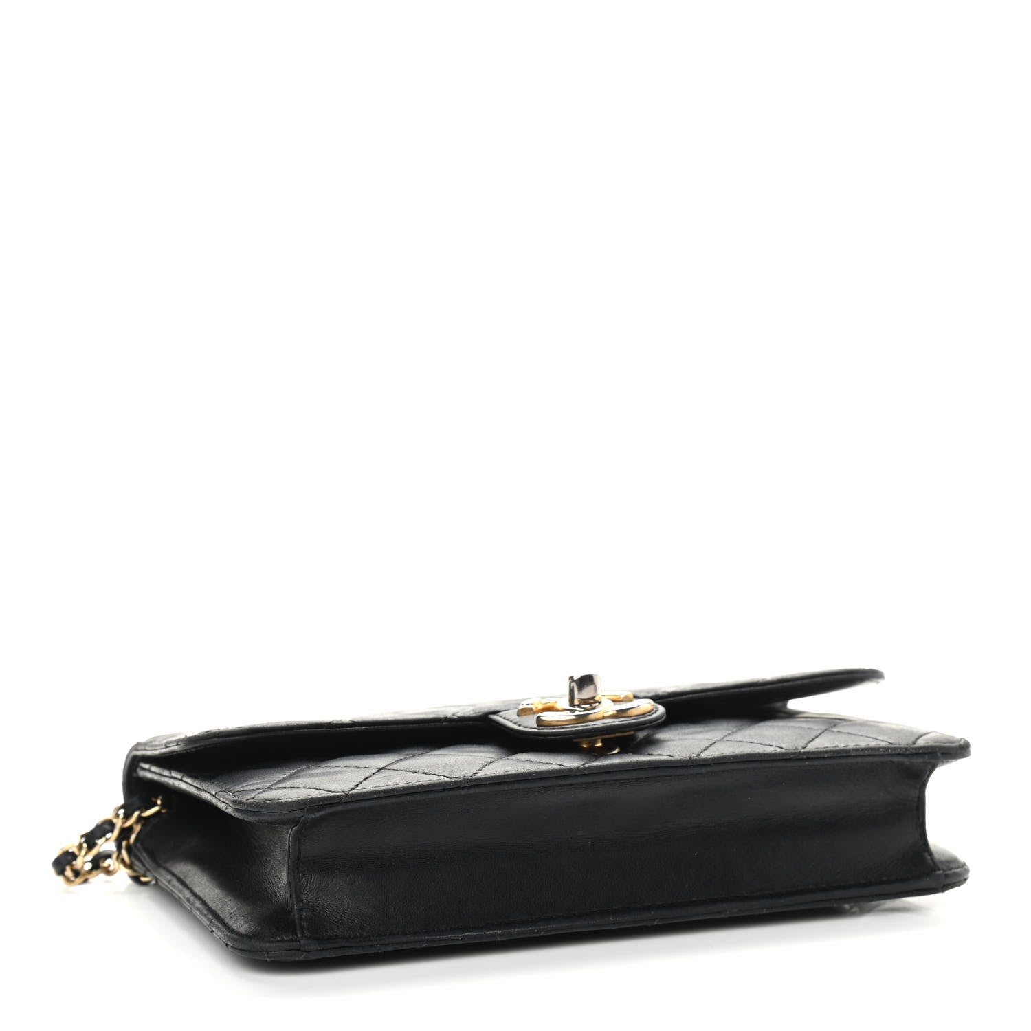 Chanel Lambskin Quilted Medium Crossing Times Flap Black 3 of 13