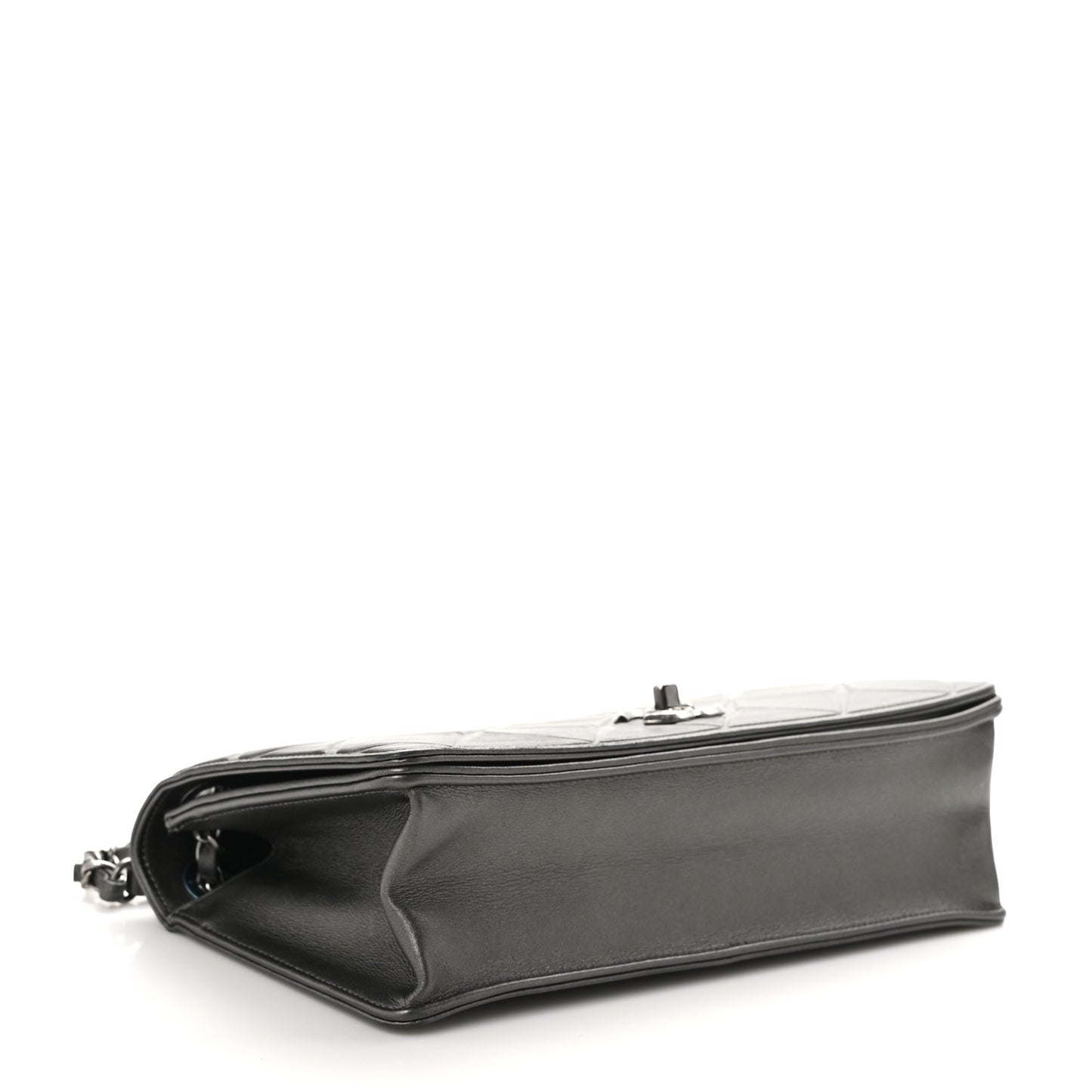 Calfskin Small Propeller Flap Charcoal