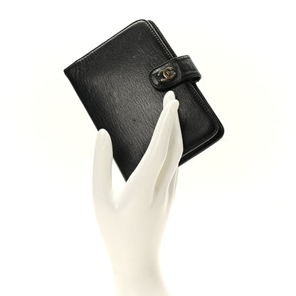 Chanel Goatskin Small Ring Agenda Planner Black 2 of 11