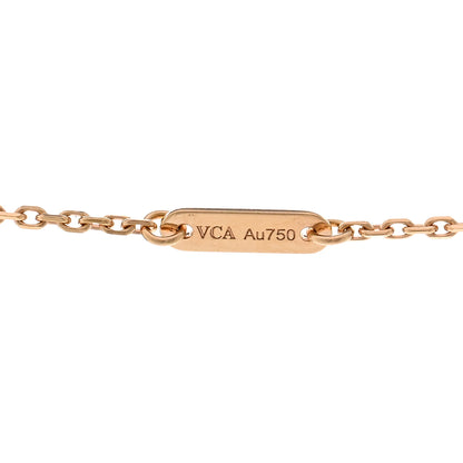 Van Cleef & Arpels 18K Rose Gold Sweet Alhambra Pendant Necklace 5 of 6