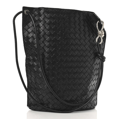 Bottega Veneta Nappa Intrecciato Medium Knot Bucket Bag Black 2 of 9