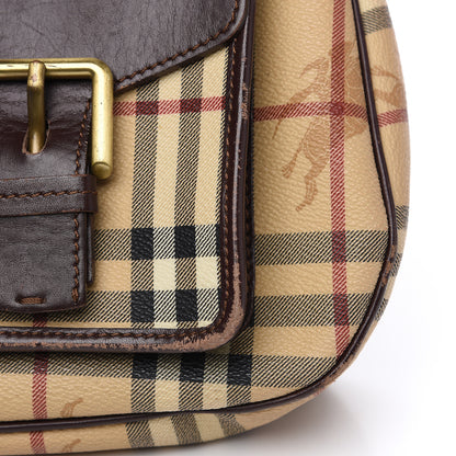 Burberry Haymarket Check Shoulder Bag Brown 8 of 13