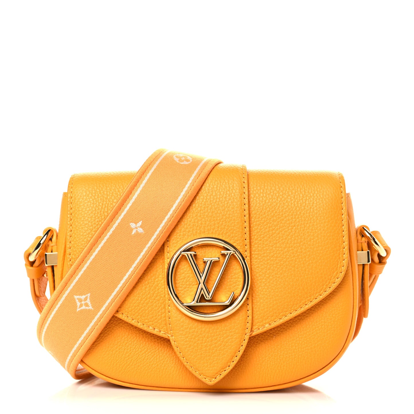 Grained Calfskin LV Pont 9 Soft PM Sunbeam
