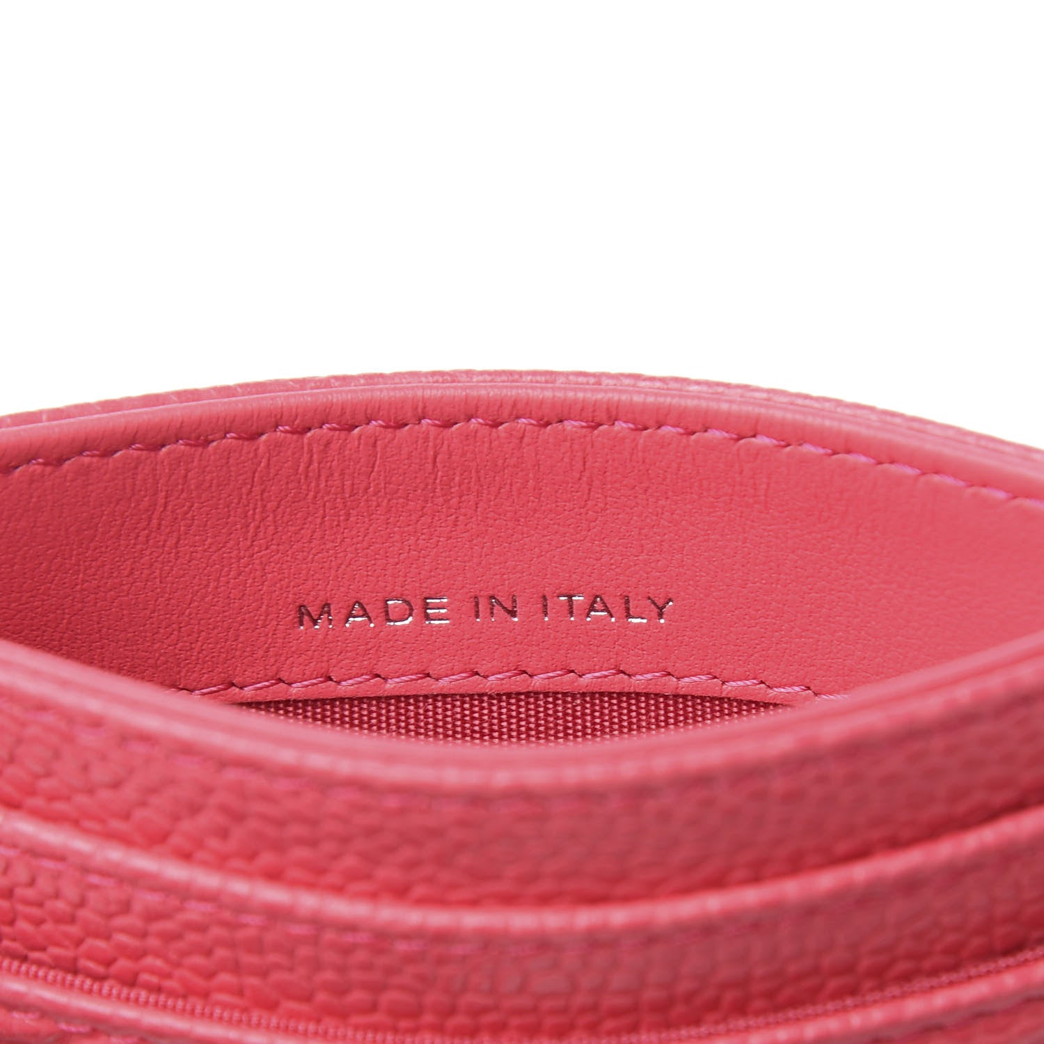 Chanel Caviar Camellia Embossed Card Holder Pink 7 of 9
