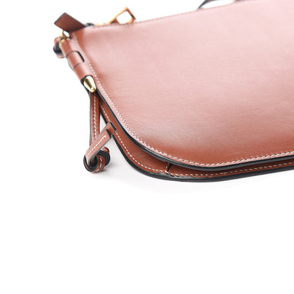 Loewe Calfskin Gate Double Zip Pouch Crossbody Brick 7 of 9