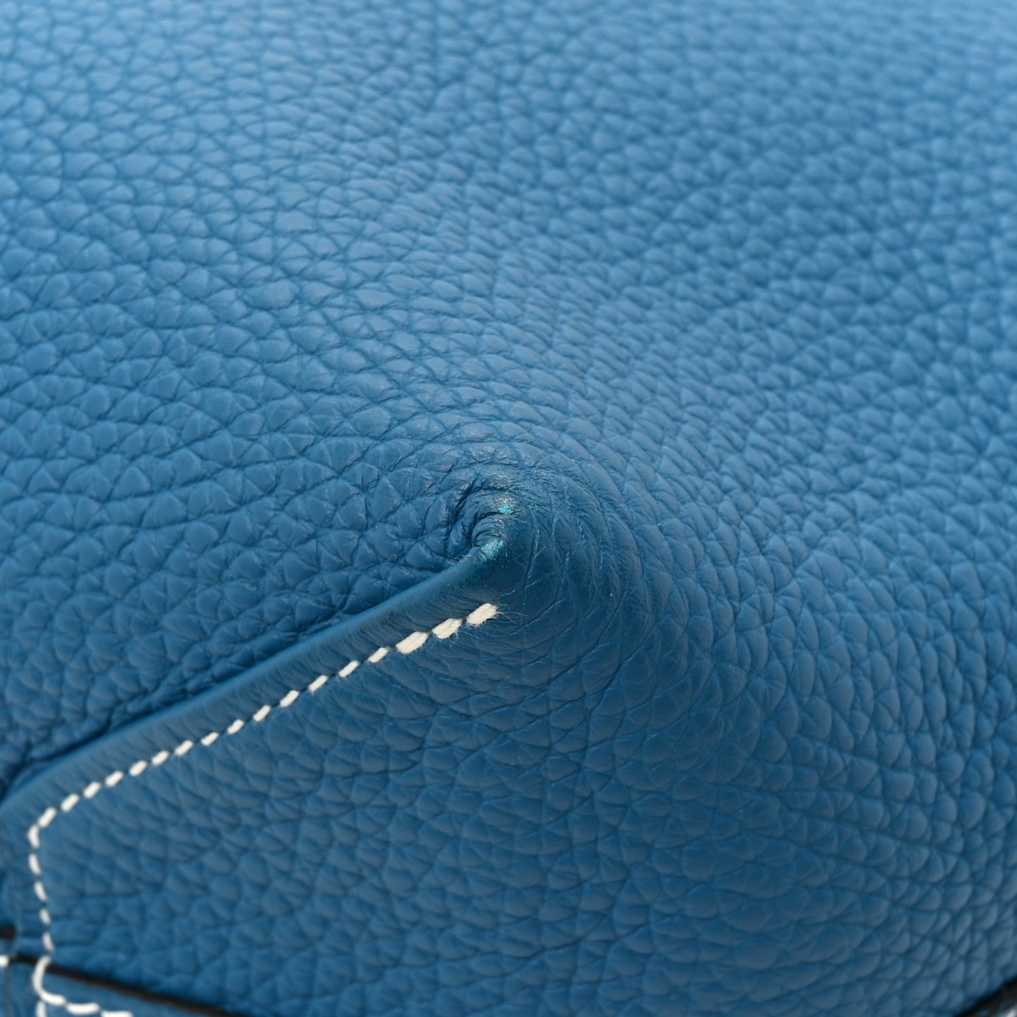 Taurillon Clemence Double Sens 36 Reversible Tote Bleu Sapphire Izmir