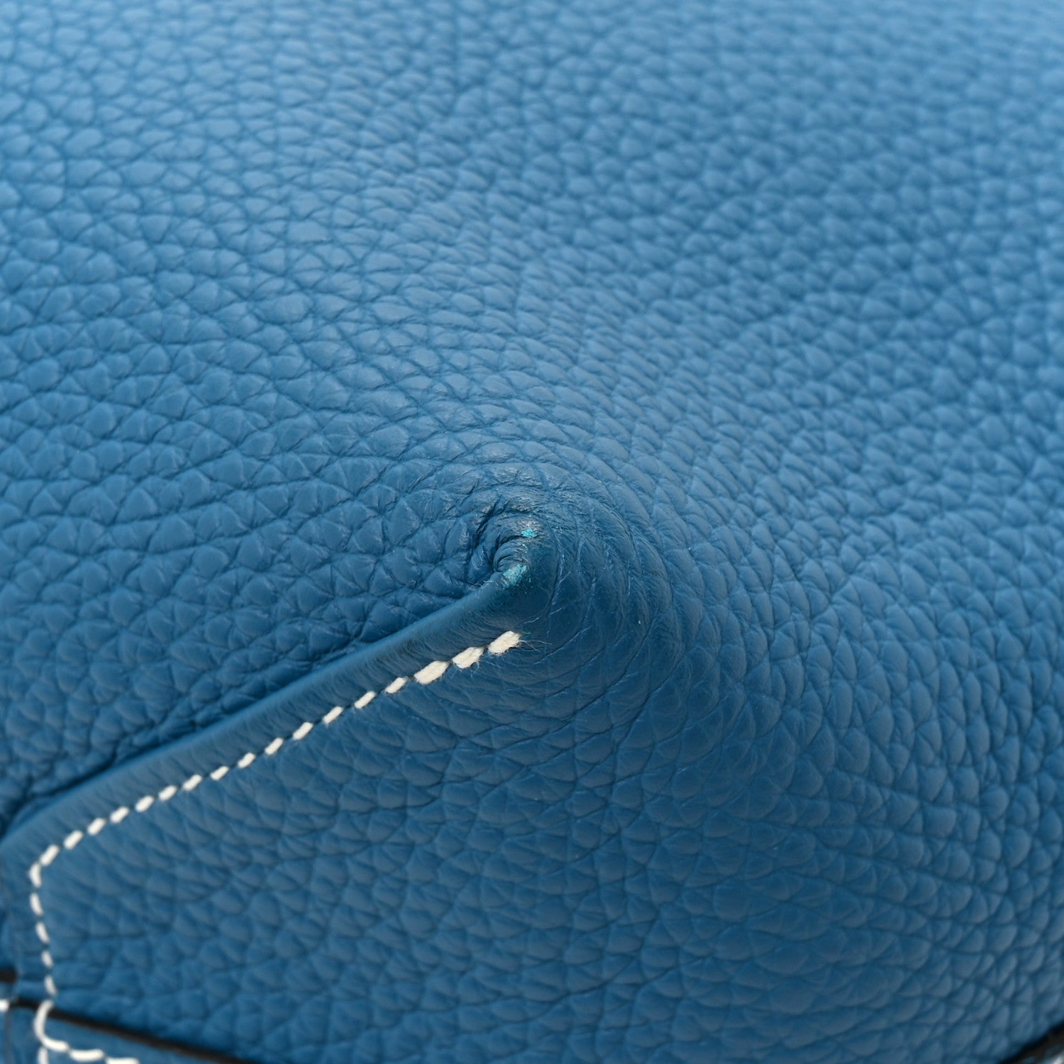 Hermes Taurillon Clemence Double Sens 36 Reversible Tote Bleu Sapphire Izmir 18 of 20