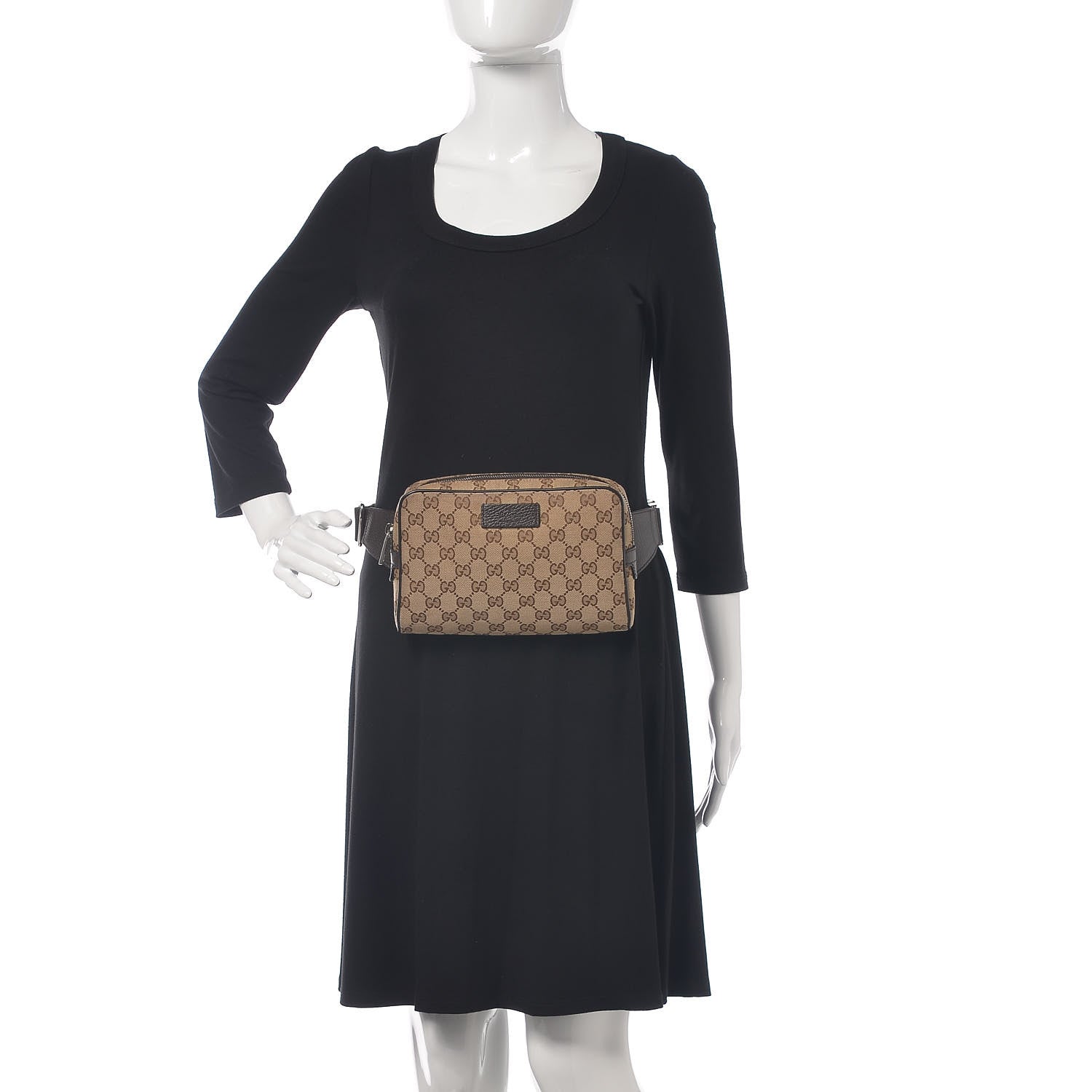 Gucci Monogram Belt Bag Dark Brown 2 of 11