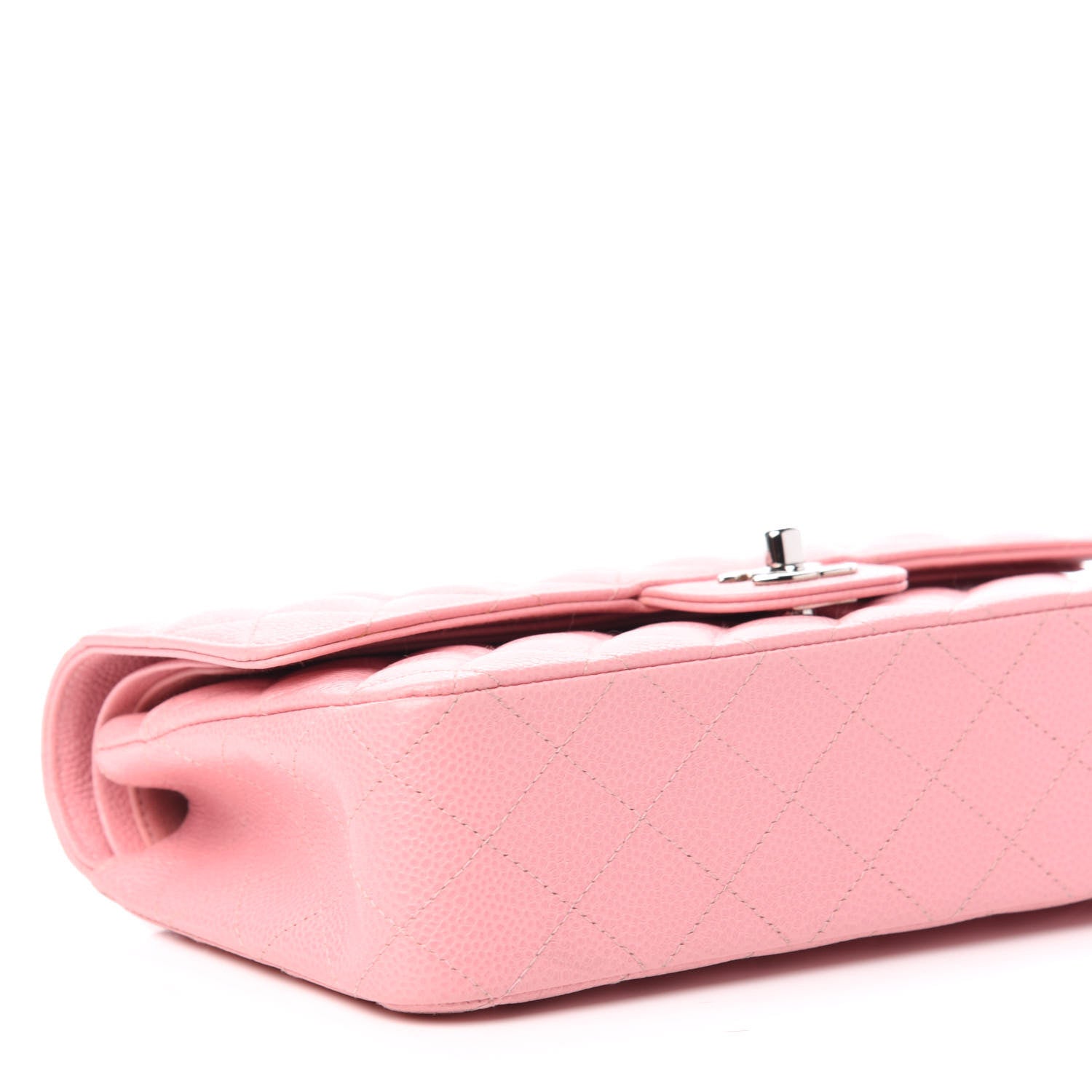 Chanel Caviar Quilted Medium Double Flap Pink 8 of 11