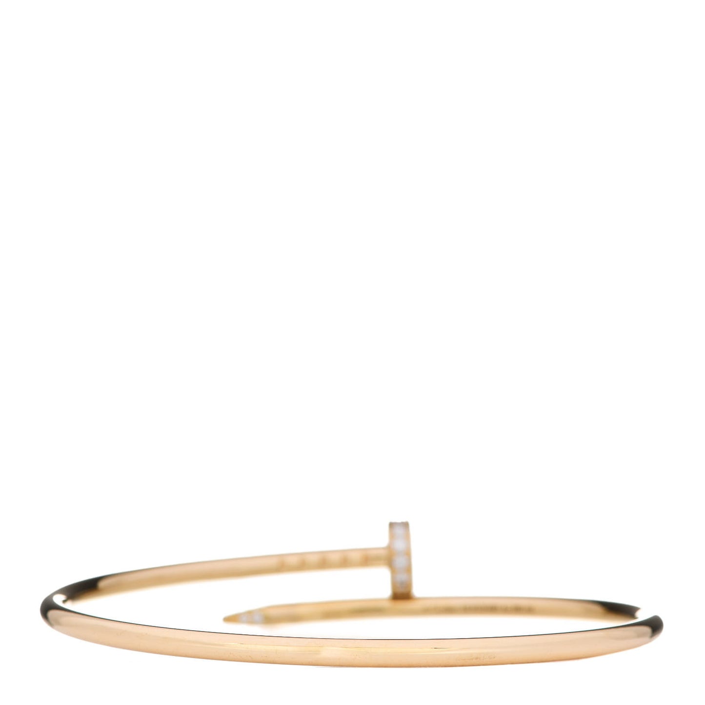 18K Yellow Gold Diamond Small Juste Un Clou Bracelet 15