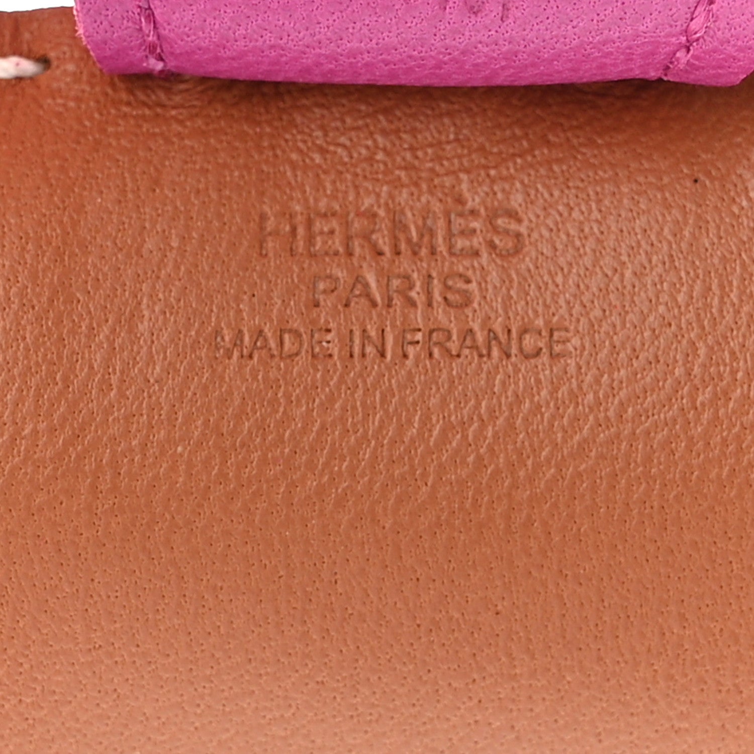 Hermes Milo Lambskin Grigri Rodeo Horse Bag Charm PM Gold Rubis Rose Pourpre 3 of 5