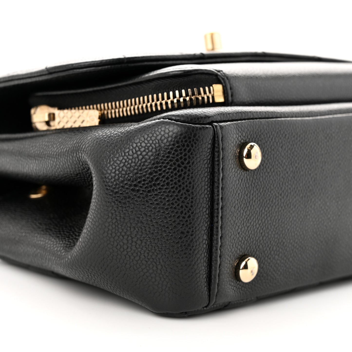 Caviar Quilted Small Business Affinity Flap Black