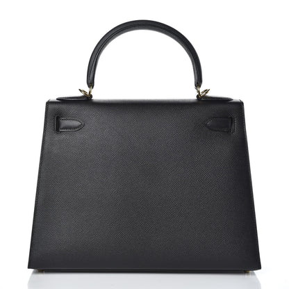 Hermes Epsom Kelly Sellier 28 Black 4 of 38