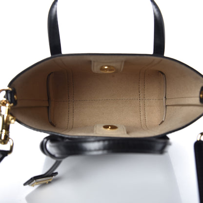 Dolce & Gabbana Textured Calfskin Mini Escape Shopper Tote Black 5 of 9