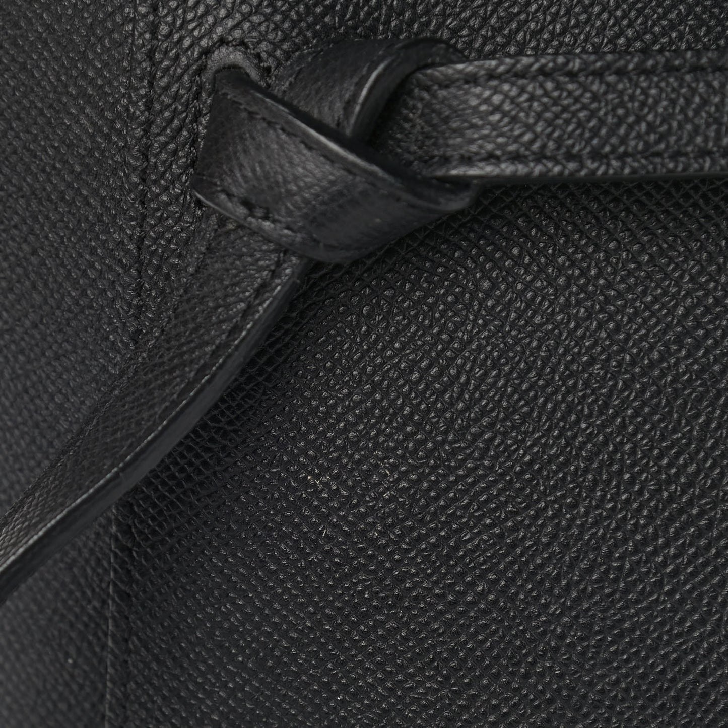 Grained Calfskin Mini Belt Bag Black
