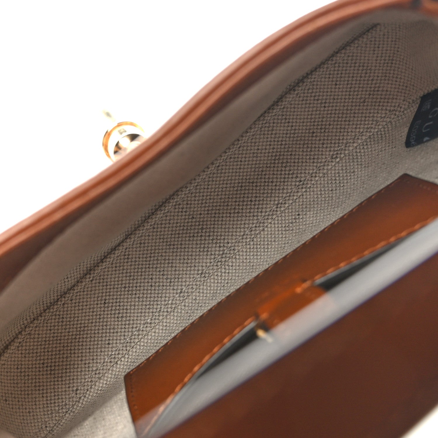 Gucci New Canvas Charisma Calfskin Crystal GG Monogram Mini Jackie 1961 Hobo Camel Ebony 5 of 9