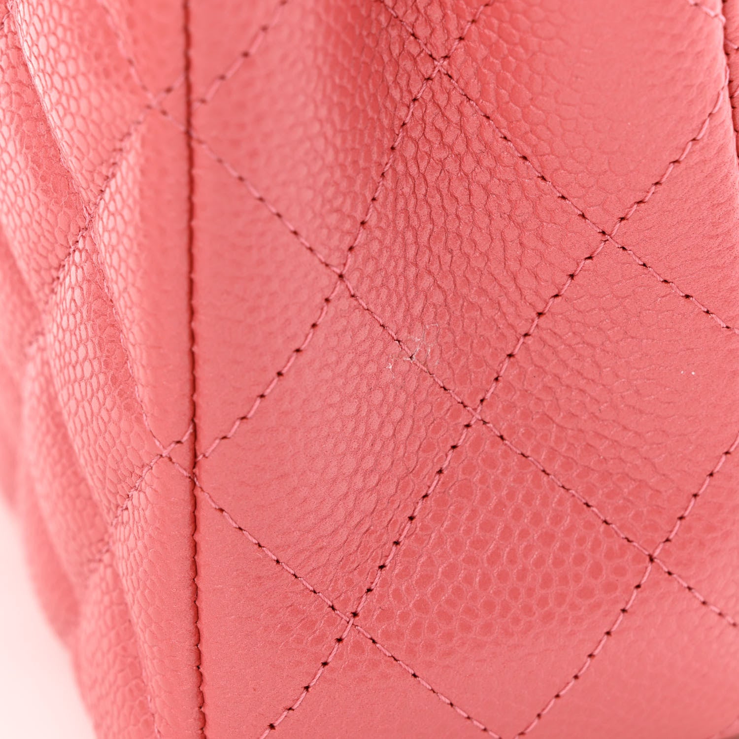 Chanel Caviar Quilted Mini Rectangular Flap Dark Pink 12 of 13