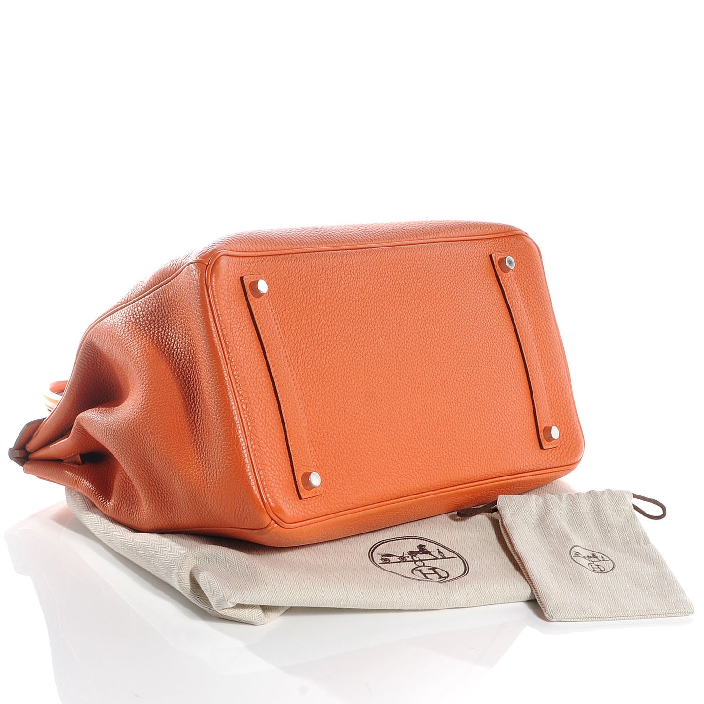 Taurillon Clemence Birkin 35 Orange