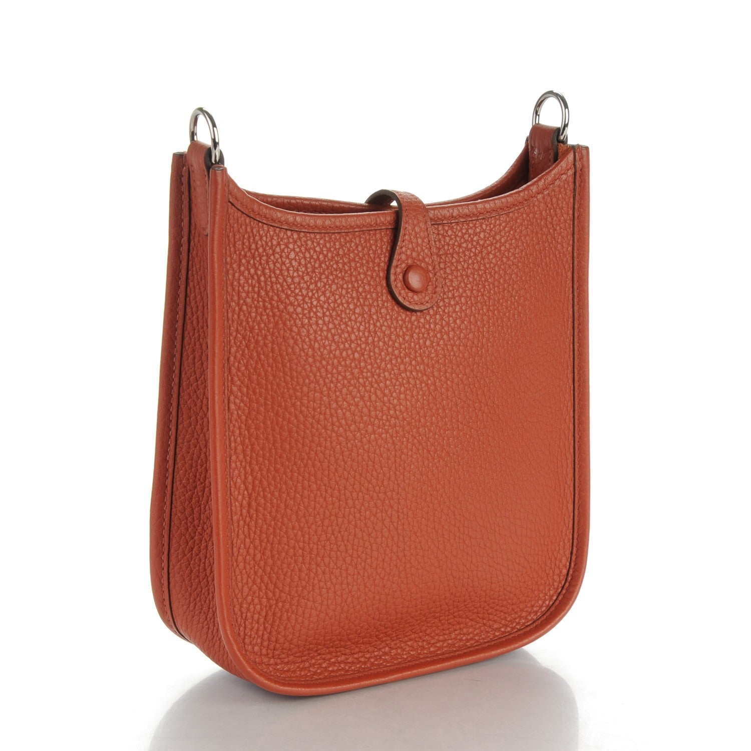 Hermes Taurillon Clemence Amazone Evelyne TPM Sienna 4 of 8