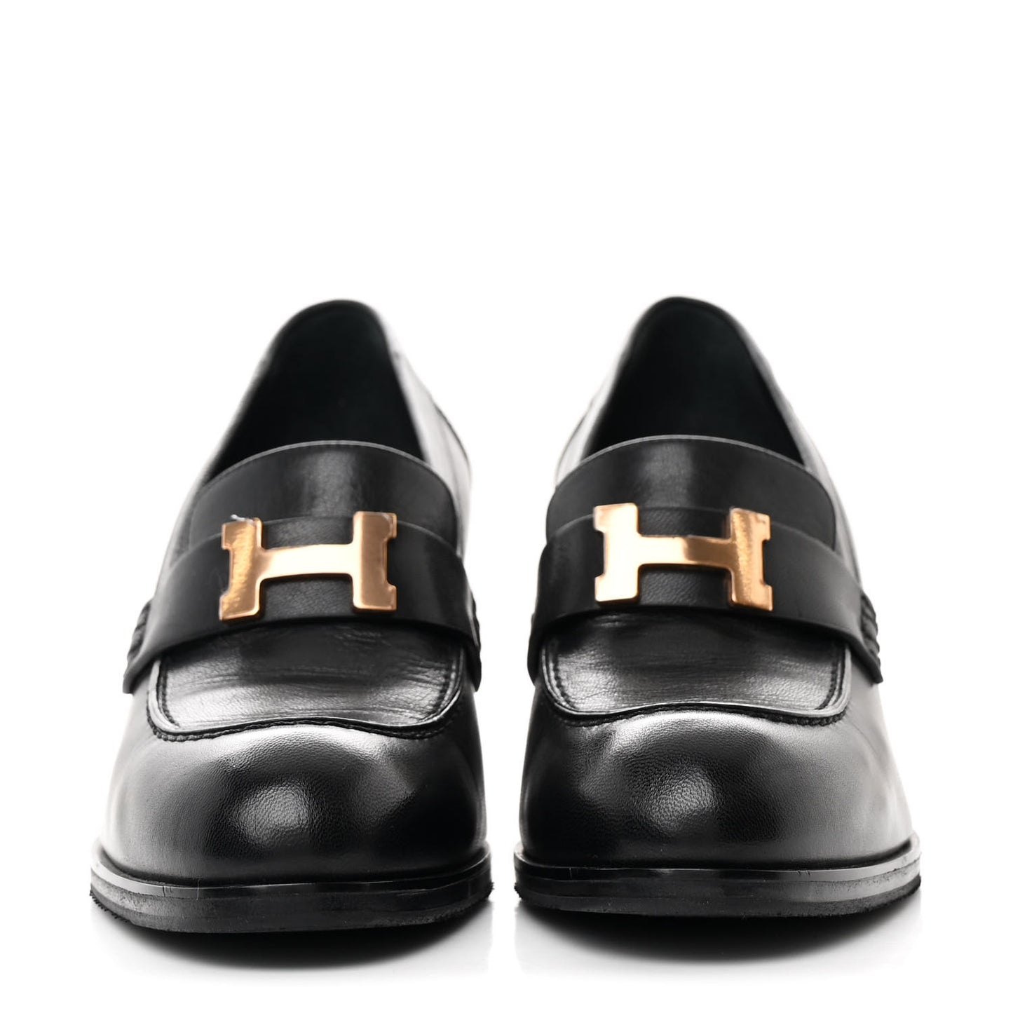 Goatskin Womens Dauphine 70 Moccasin Loafers 41 Black