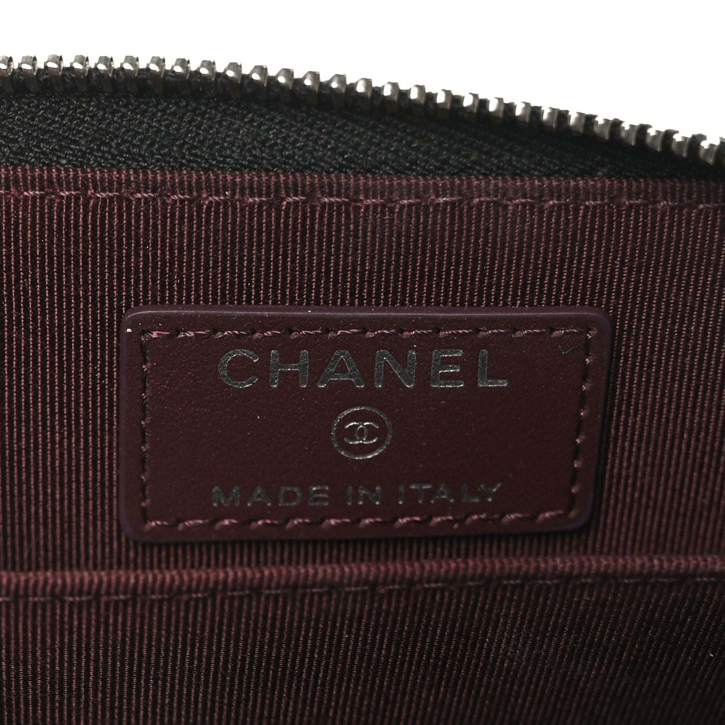 Caviar Quilted Zip Coin Purse Black