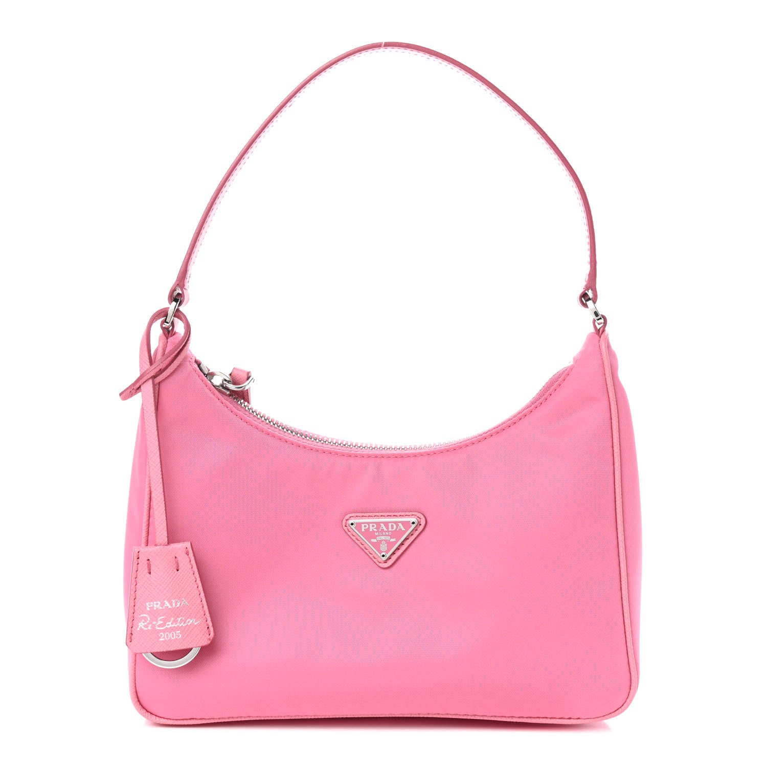 Prada Re-Nylon Saffiano Mini Re-Edition 2005 Bag Rosa 1 of 10