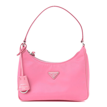Prada Re-Nylon Saffiano Mini Re-Edition 2005 Bag Rosa 1 of 10