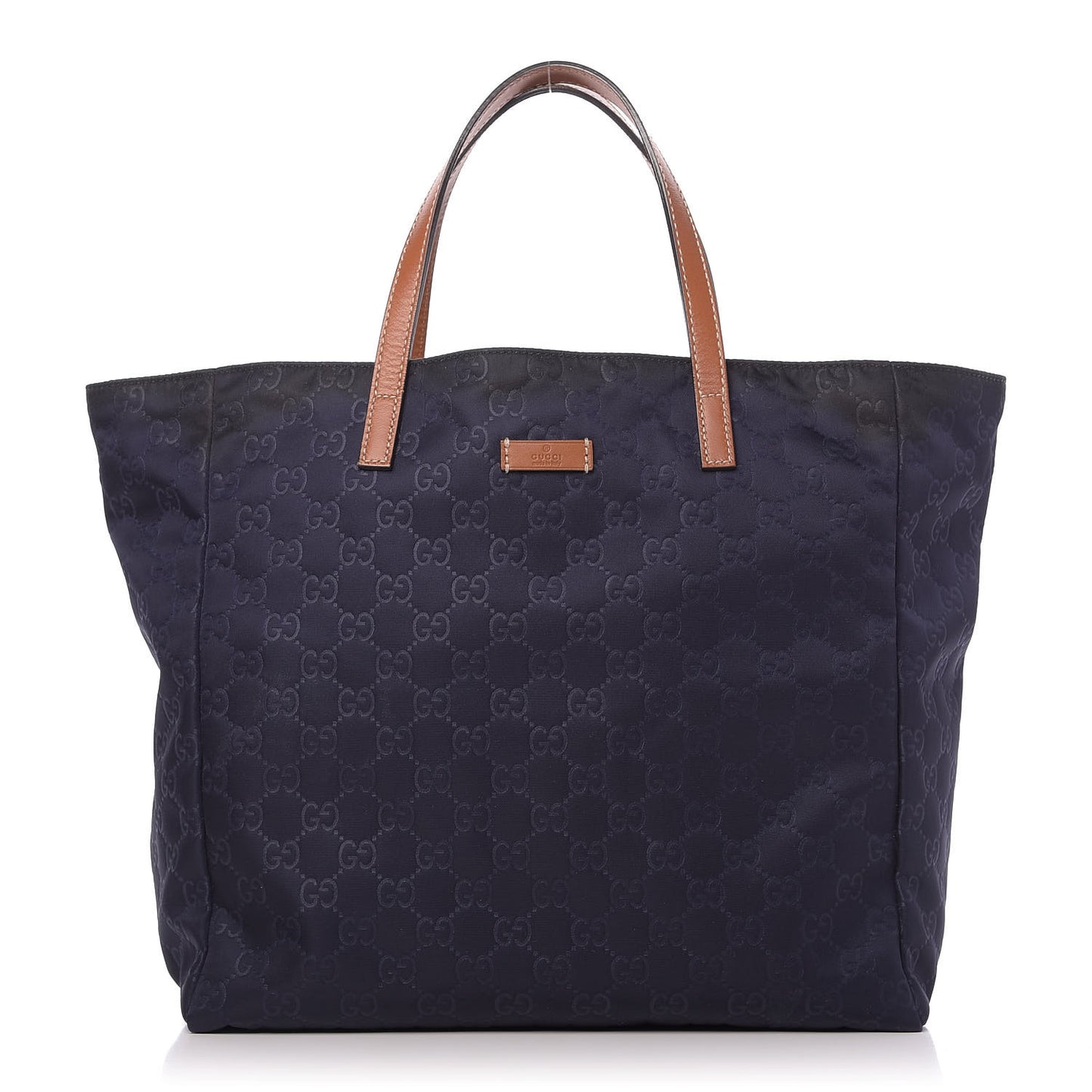 Nylon Guccissima Medium Tote Navy